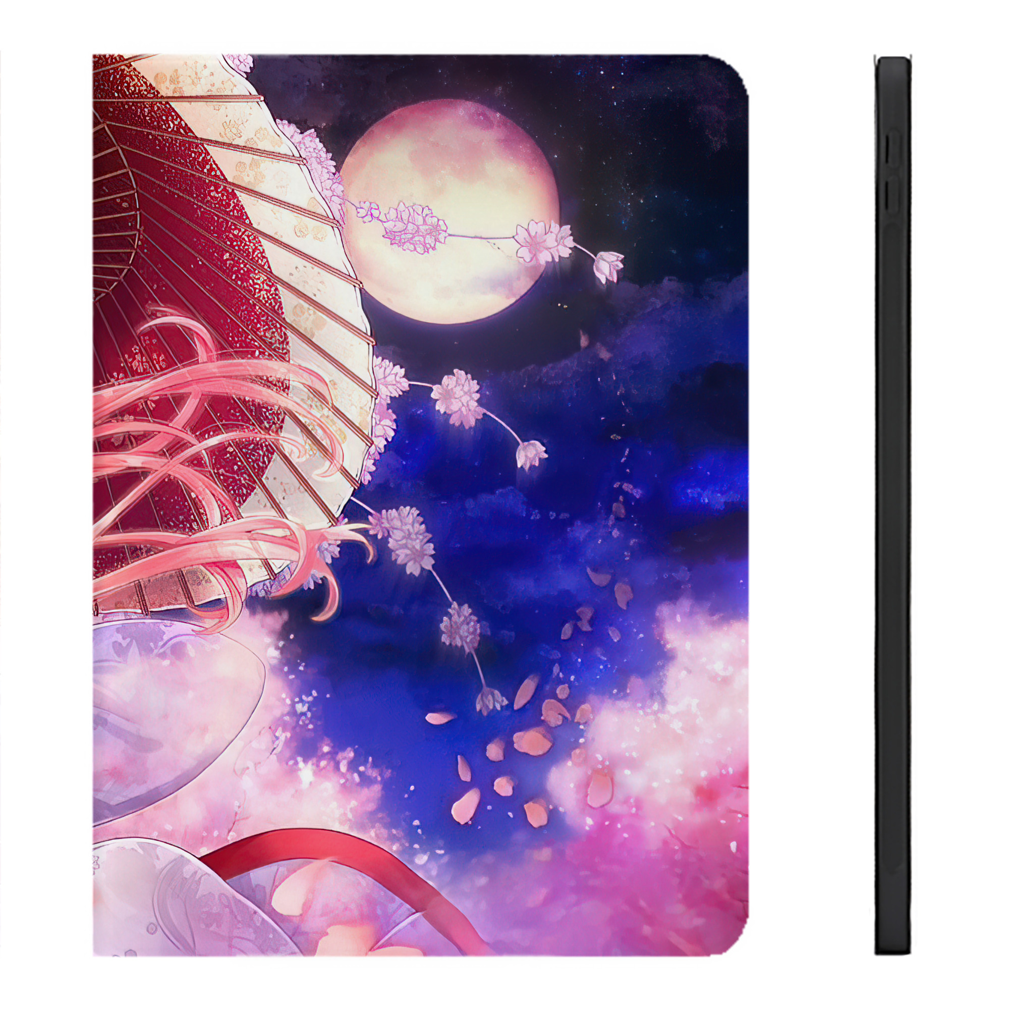 （画像用） ぎんたま 坂田銀時（さかたぎんとき） 神楽 志村新八（しむら しんぱち） GINTAMA Sakata Gintoki Kagura Shimura Shinpachi IPadケース ペンホルダー付き ブックスタイルデザイン